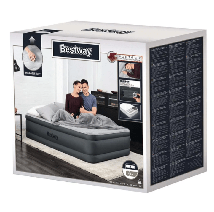 BESTWAY Airbed Queen B.I Ac Pump 203X152X46 - Marah Kids