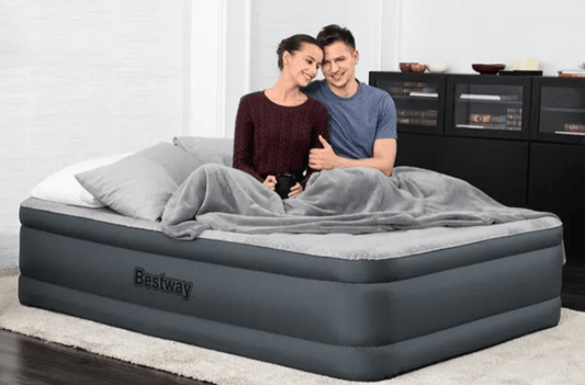 BESTWAY Airbed Queen B.I Ac Pump 203X152X46 - Marah Kids