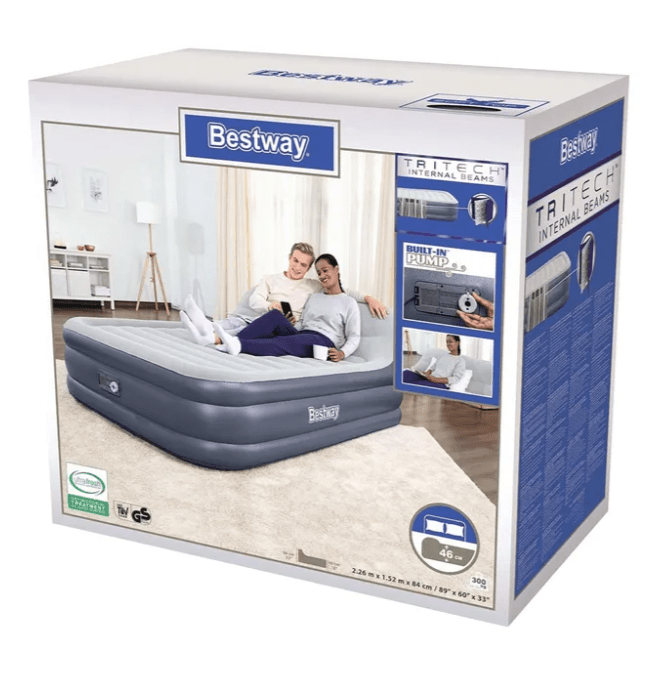 BESTWAY Airbed Queen B.I Ac Pump 226X152X84 - Marah Kids