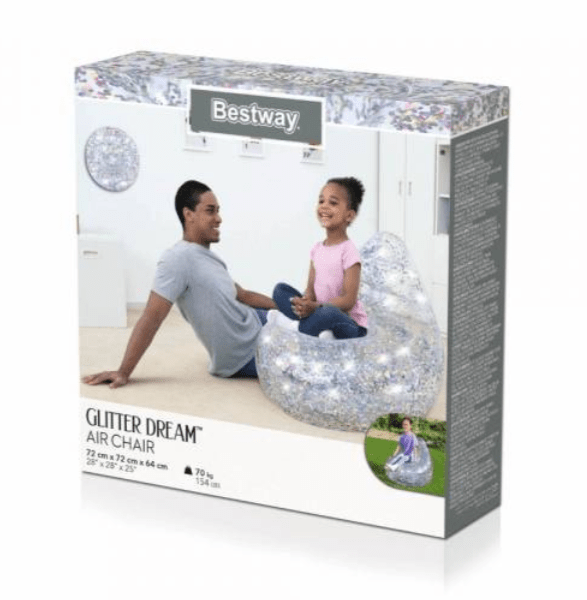 BESTWAY Airchair Glitter Dream 72X72X64Cm - Marah Kids
