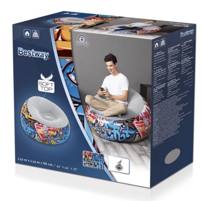 BESTWAY Airchairgrafiti Inflte112X11X66Cm - Marah Kids