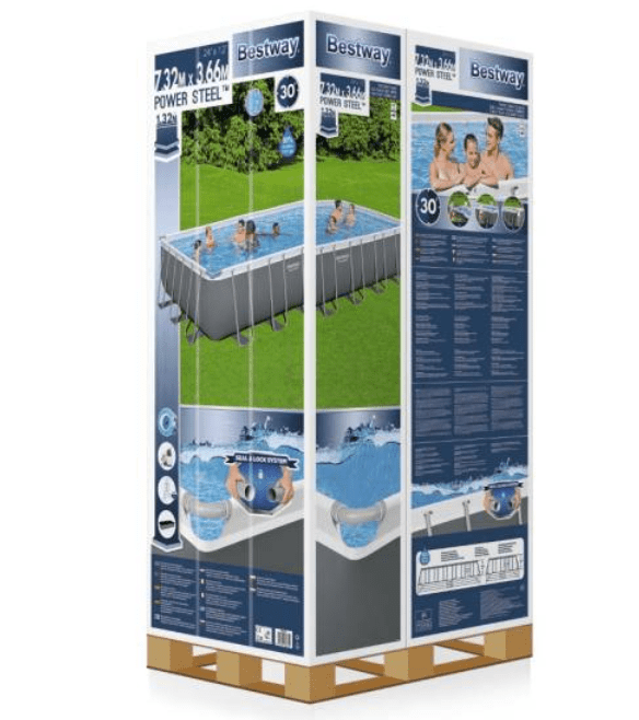 BESTWAY Poolset Powrstl 732X366X132Cm - Marah Kids
