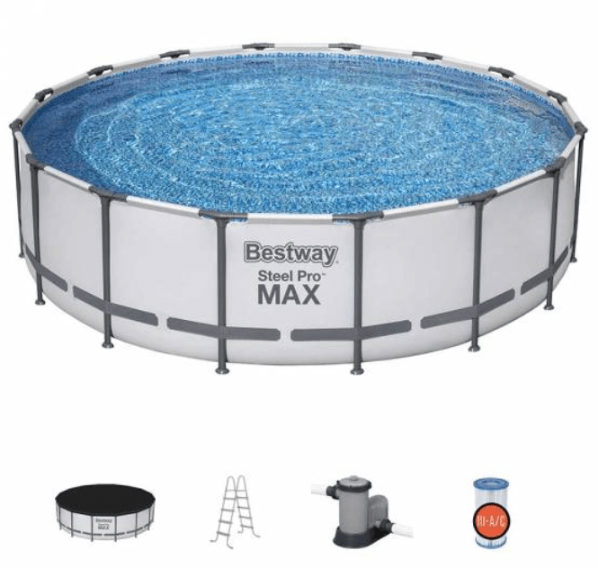 BESTWAY Poolset Steelpro Max 488X122 - Marah Kids