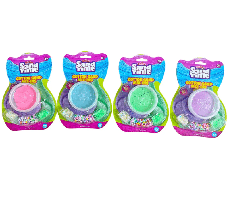 SANDTIME COTTON SAND MIX 65G PDQ6 WOC - Marah Kids
