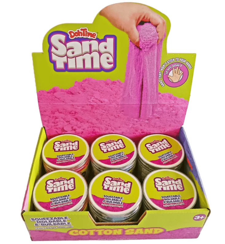 SANDTIME COTTON SAND 250G PDQ12 WOC - Marah Kids
