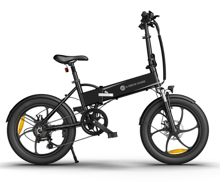 ADO A20 Folding Electric Bike“ 250W Motor, 25km/h Speed, 20" Wheels “ Lightweight Urban E - Bike (Black) - Marah Kids