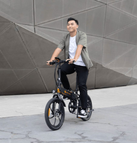 ADO A20 Folding Electric Bike“ 250W Motor, 25km/h Speed, 20" Wheels “ Lightweight Urban E - Bike (Black) - Marah Kids