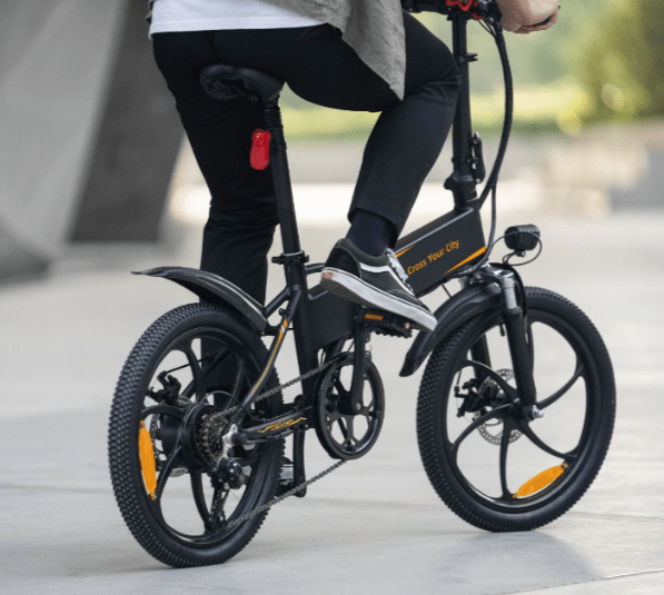 ADO A20 Folding Electric Bike“ 250W Motor, 25km/h Speed, 20" Wheels “ Lightweight Urban E - Bike (Black) - Marah Kids
