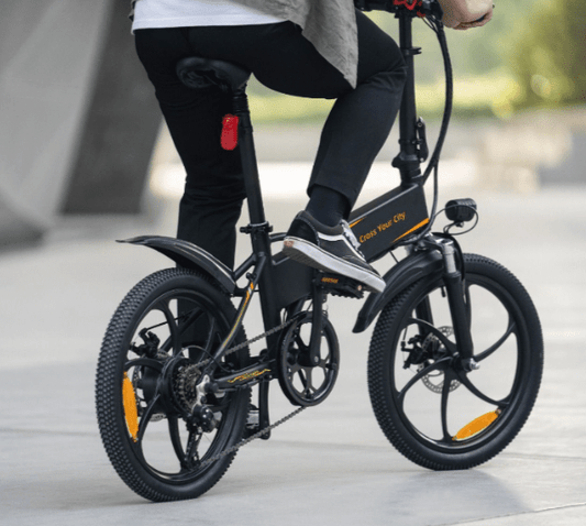 ADO A20 Folding Electric Bike“ 250W Motor, 25km/h Speed, 20" Wheels “ Lightweight Urban E - Bike (Black) - Marah Kids