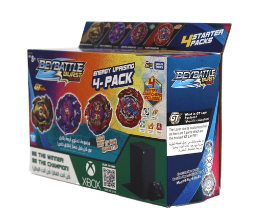 BeyBattle Burst Beyblade Bbattle Energy Uprisng 4Pk - C S5 - Marah Kids