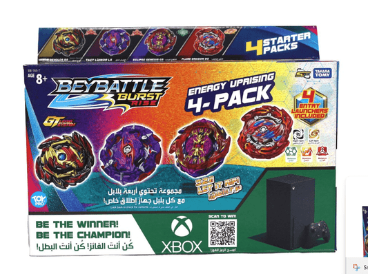 BeyBattle Burst Beyblade Bbattle Energy Uprisng 4Pk - C S5 - Marah Kids