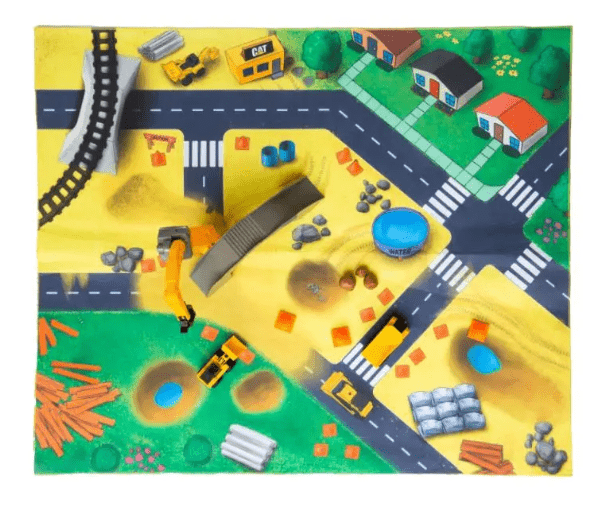 Cat Little Machine Construction Mat - Marah Kids