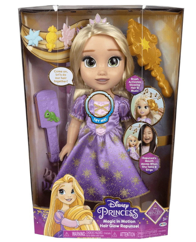 Disney Princess Rapunzel Hair Styling Animatronic 15 - Inch Doll - Marah Kids