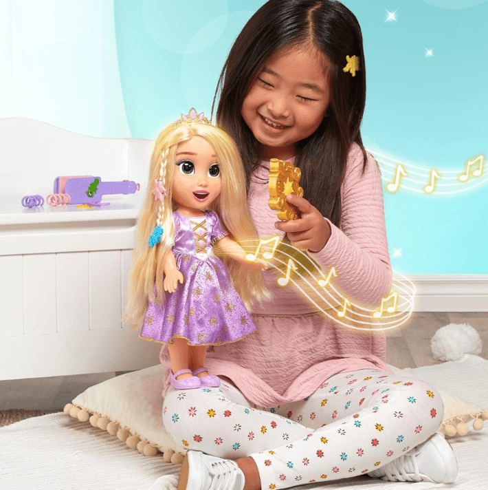 Disney Princess Rapunzel Hair Styling Animatronic 15 - Inch Doll - Marah Kids