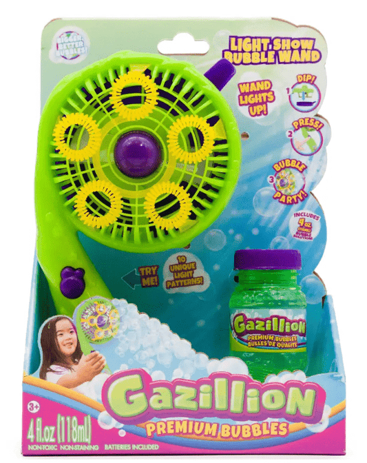 Gazillion Bubble Light Show Wand B/O - Marah Kids