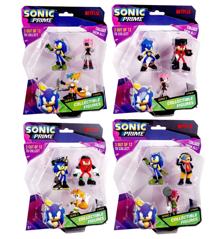 Sonic Figure Blister 3In1 Pack 1Pc - Marah Kids