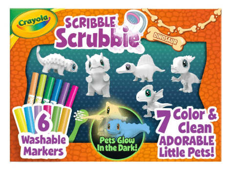 Crayola Scribble Scrubbie Dinosaur Glow Combo Pack 3+ - Marah Kids