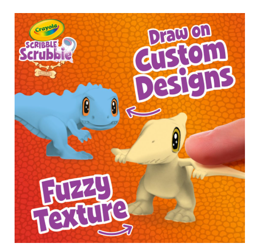 Crayola Scribble Scrubbie Pets Dinosaur Glow Combo Pack, Dinosaur Toys For Kids, Ages 3+