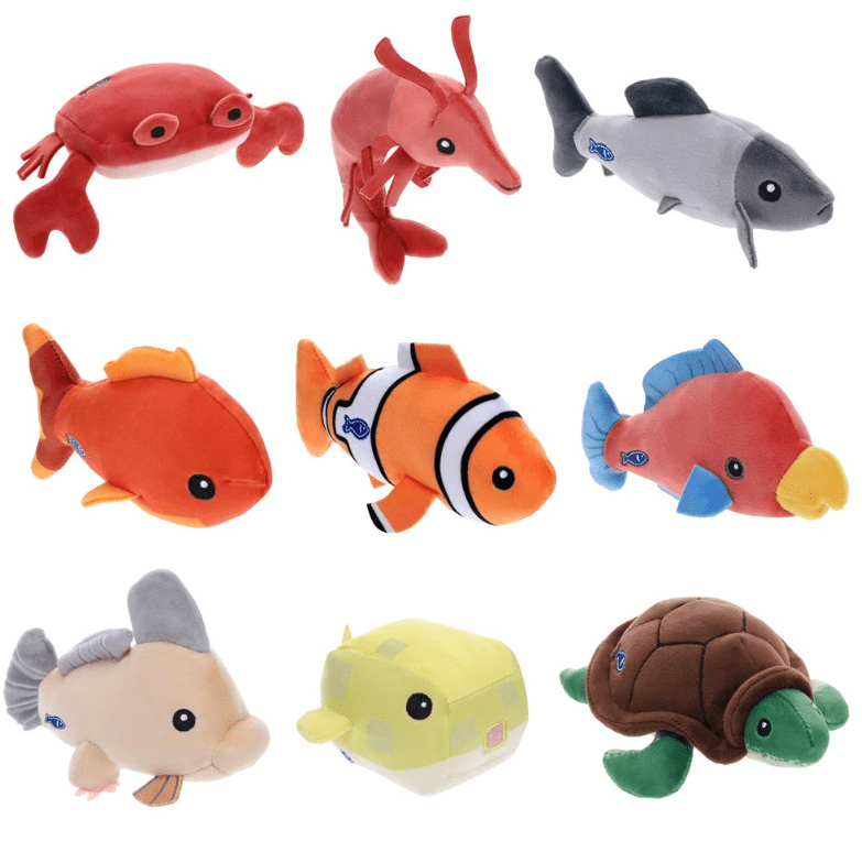Fisch Collectible Plush 4 - Inches, Series 1 (Style & Color May Vary) - Marah Kids