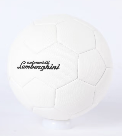 Lamborghini 2 Machine Sewing Pvc Soccer Ball - White - Marah Kids