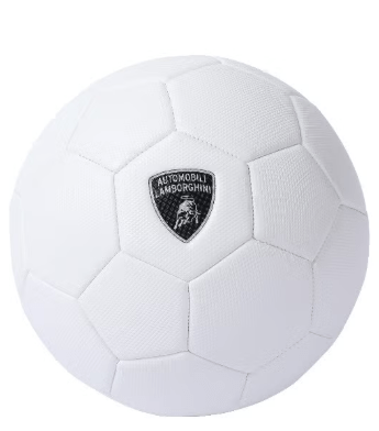 Lamborghini 2 Machine Sewing Pvc Soccer Ball - White - Marah Kids