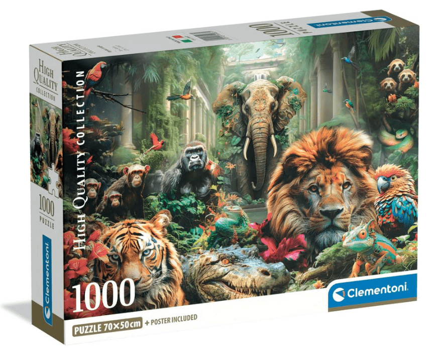 Clementoni Puzzle HQC Mystic Jungle+Poster 1000 - pieces - Marah Kids