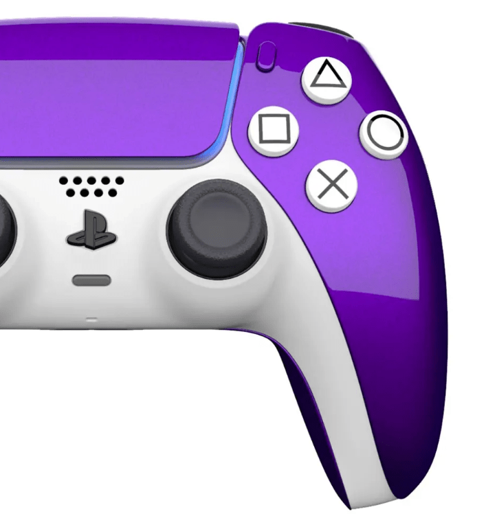 Merlin Craft Customized Sony Dual Sense Gaming Controller For Ps5 & Ps5 Slim - Diamond Purple - Marah Kids