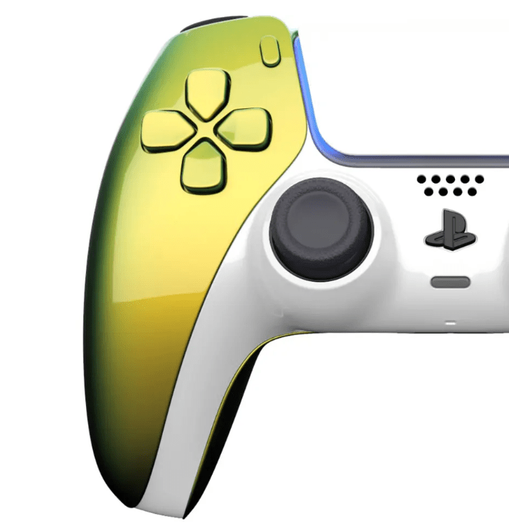Merlin Craft Customized Sony Dual Sense Gaming Controller For Ps5 & Ps5 Slim - Diamond Northern Lights - Marah Kids