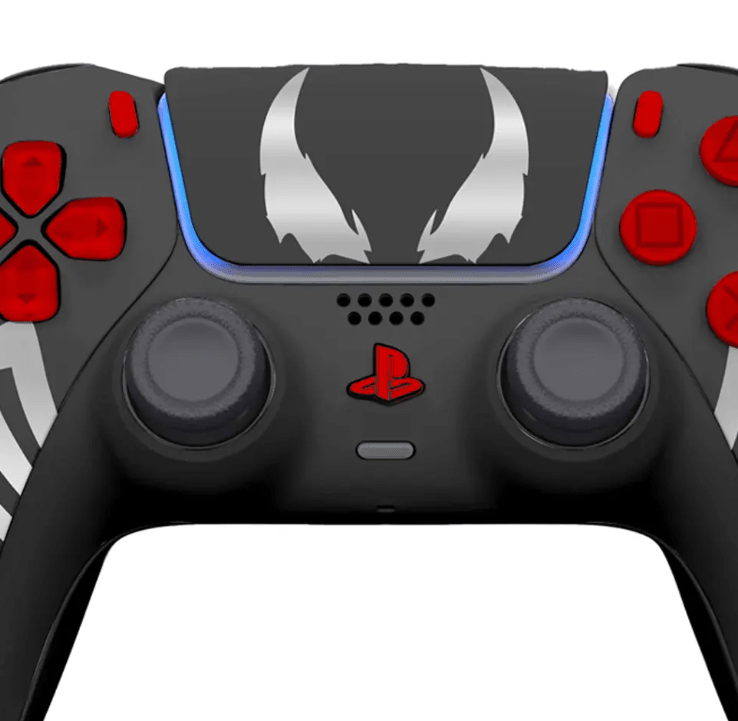 Merlin Craft Customized Sony Dual Sense Controller For Ps5/Slim/Pro - Venom - Marah Kids
