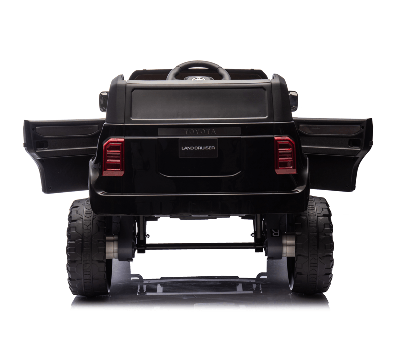 Toyota Prado Children Ride On Car with Remote Control - Black 12V