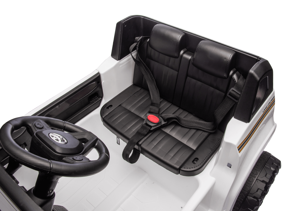 Toyota Prado Children Ride On Car with Remote Control - White 12V - Marah Kids