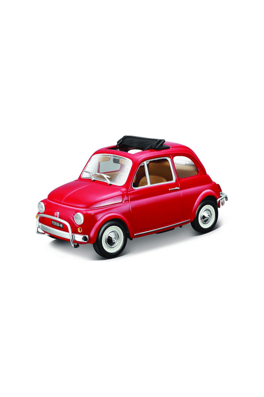 Bburago 1968 Fiat 500L 1:24 Scale Diecast Model Car - Marah Kids