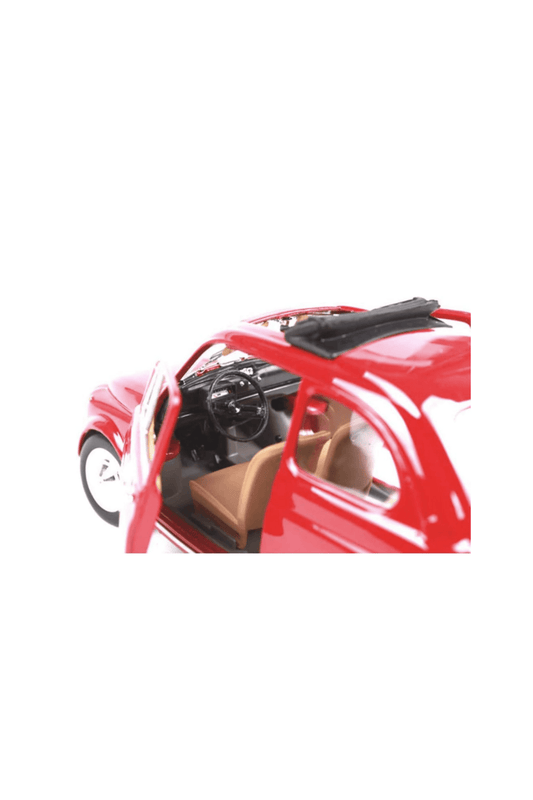 Bburago 1968 Fiat 500L 1:24 Scale Diecast Model Car - Marah Kids