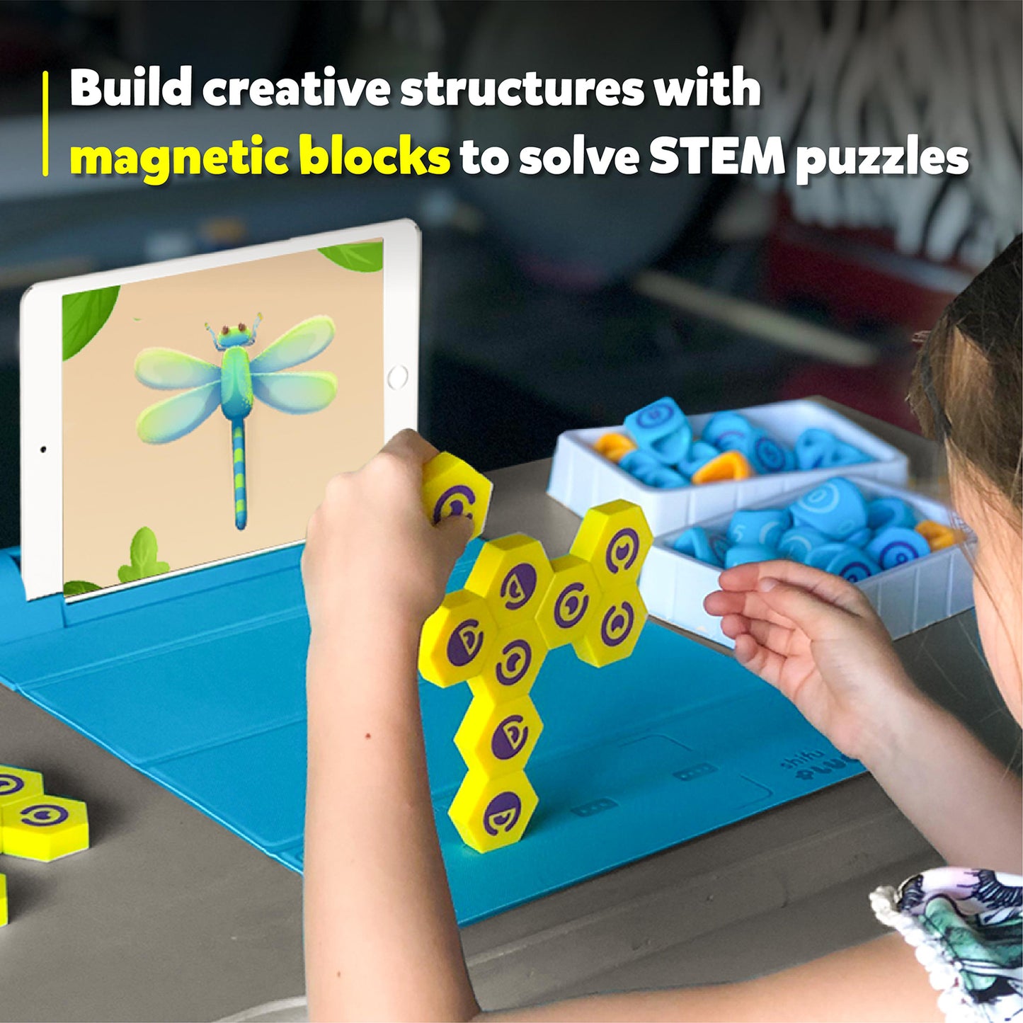Plugo Connecto | Building Magnetic Tile Toy - Marah Kids