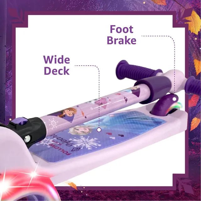 Disney Frozen 3 - Wheel Scooter With Lights (Multiple Light Modes) - Marah Kids