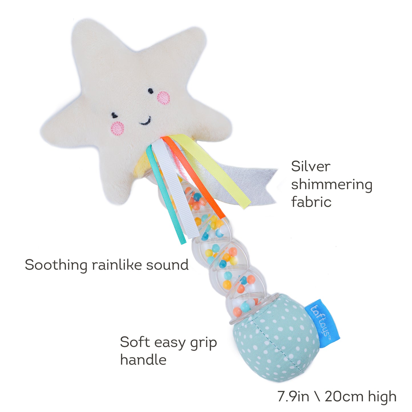 Taf Toys Star Rainstick Baby Rattle | Sensory Toy, 0M+ - Marah Kids