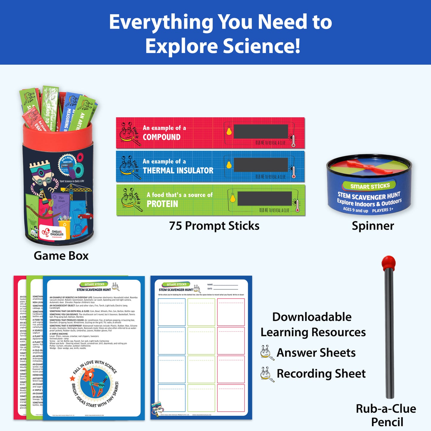 Chalk & Chuckles - Smart Sticks - Stem Scavenger Science