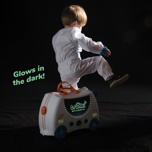 Trunki Ride - On Suitcase Skye Spaceship | 3–4 Years - Marah Kids
