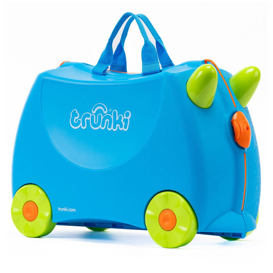 Trunki Ride - On Suitcase - Una Unicorn: Teal Toy Gift for 3 - 4 Year Old Girls - Marah Kids
