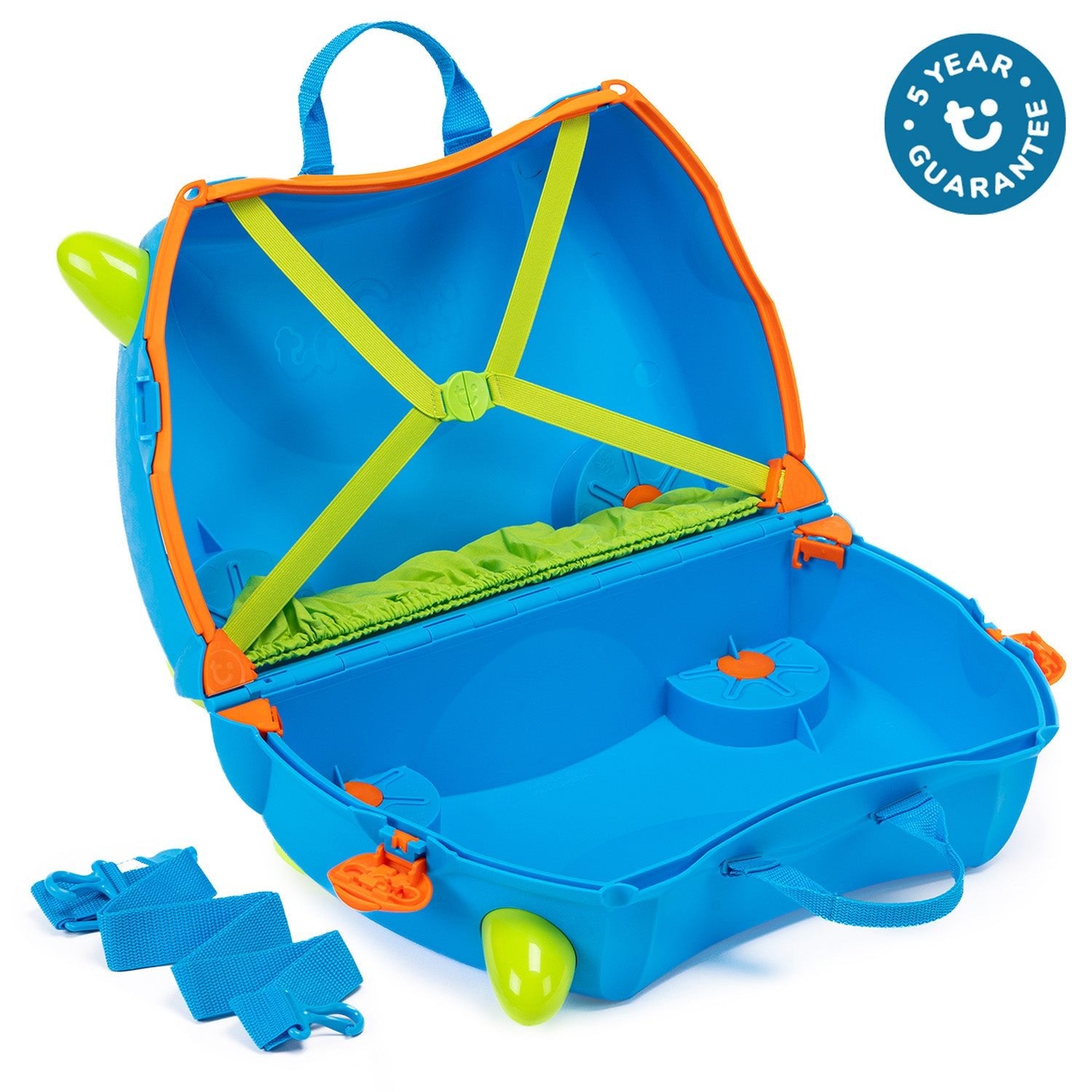 Trunki Ride - On Suitcase - Una Unicorn: Teal Toy Gift for 3 - 4 Year Old Girls - Marah Kids
