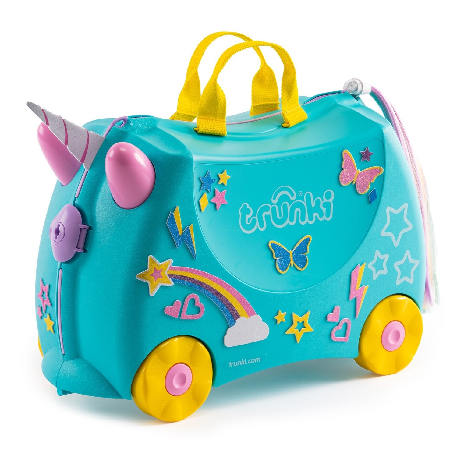 Trunki Ride - On Suitcase - Una Unicorn: Teal Toy Gift for 3 - 4 Year Old Girls - Marah Kids