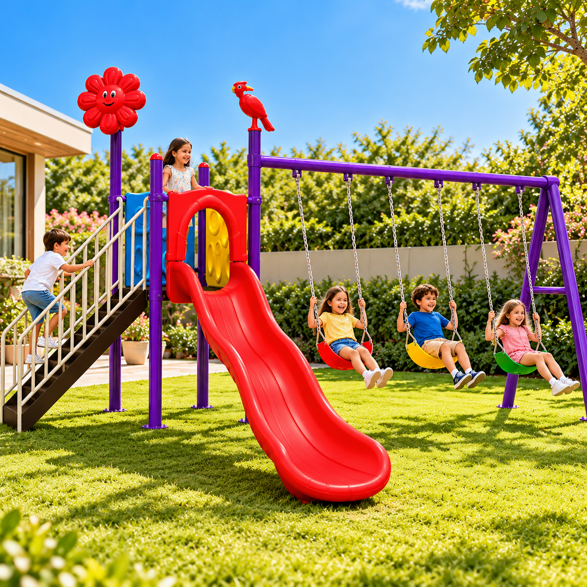 Toyemporium Large Swing & Slide Playground