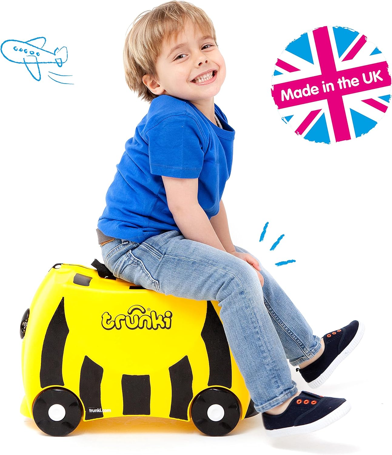 Trunki Ride - On Kids Suitcase | Carry - On Luggage, Ages 3+ - Marah Kids