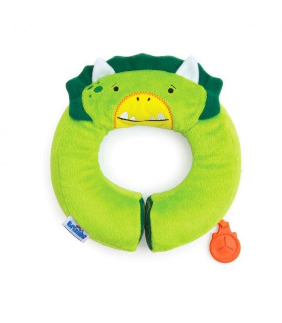 Trunki Kids Travel Neck Pillow | Yondi Dudly Dinosaur, Green - Marah Kids