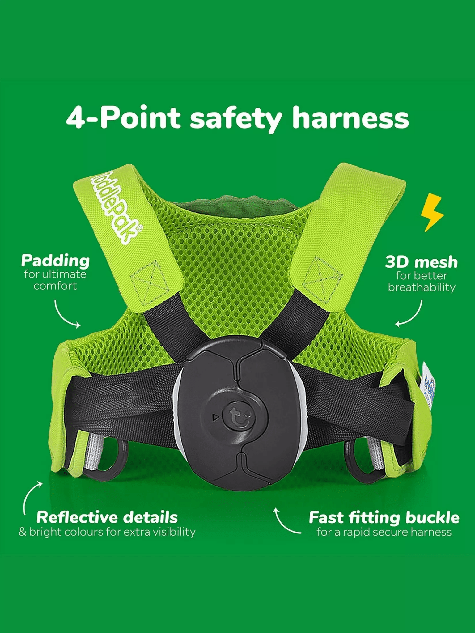 Trunki Toddler Backpack - Tipu Tiger: High Visibility Pre - School Rucksack, Orange - Marah Kids