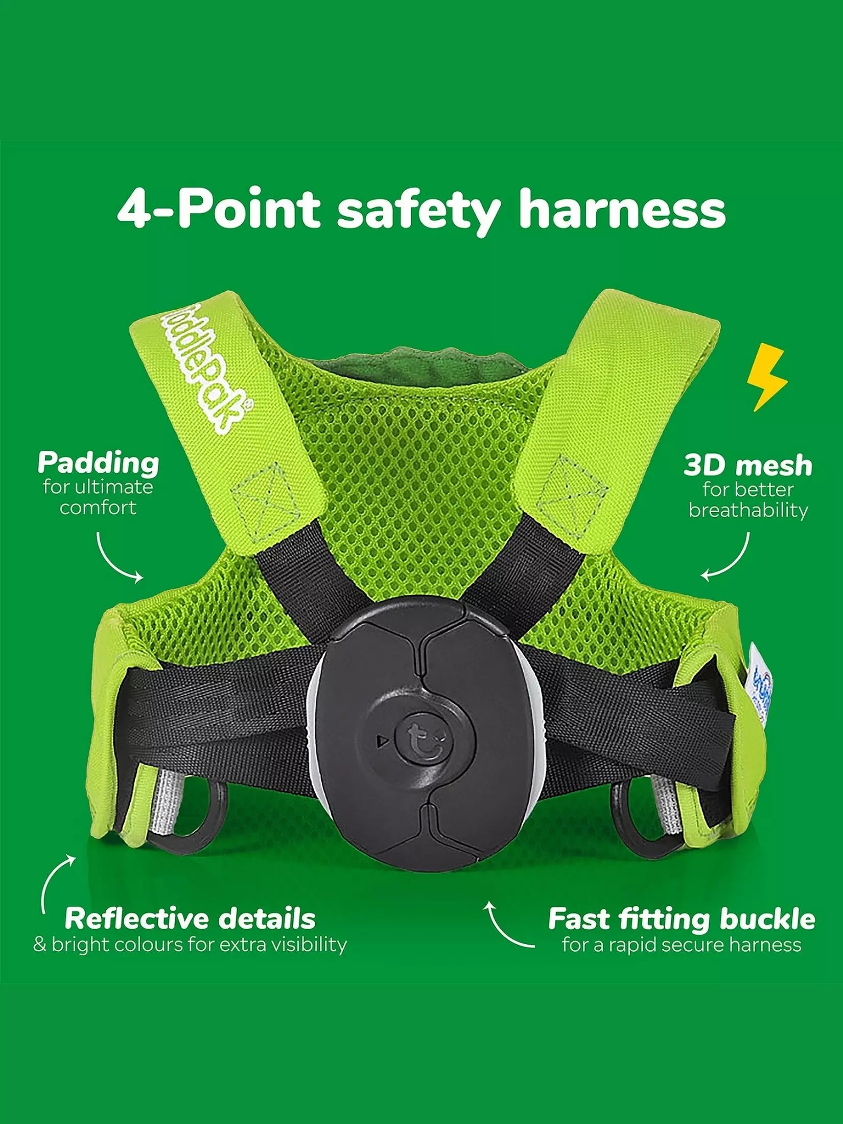 Trunki Toddler Backpack - Tipu Tiger: High Visibility Pre - School Rucksack, Orange - Marah Kids