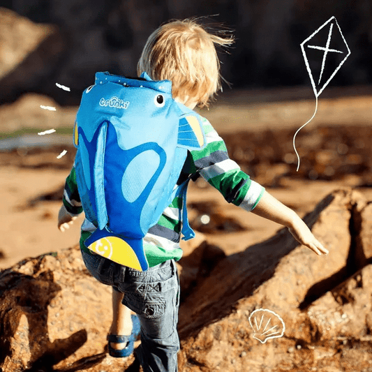 Trunki PaddlePak Waterproof Kids Swim Bag - Coral Tropical Fish (Blue) - Marah Kids