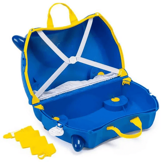 Trunki Children’s Ride - On Suitcase | Percy The Policecar, Ages 3–4 - Marah Kids