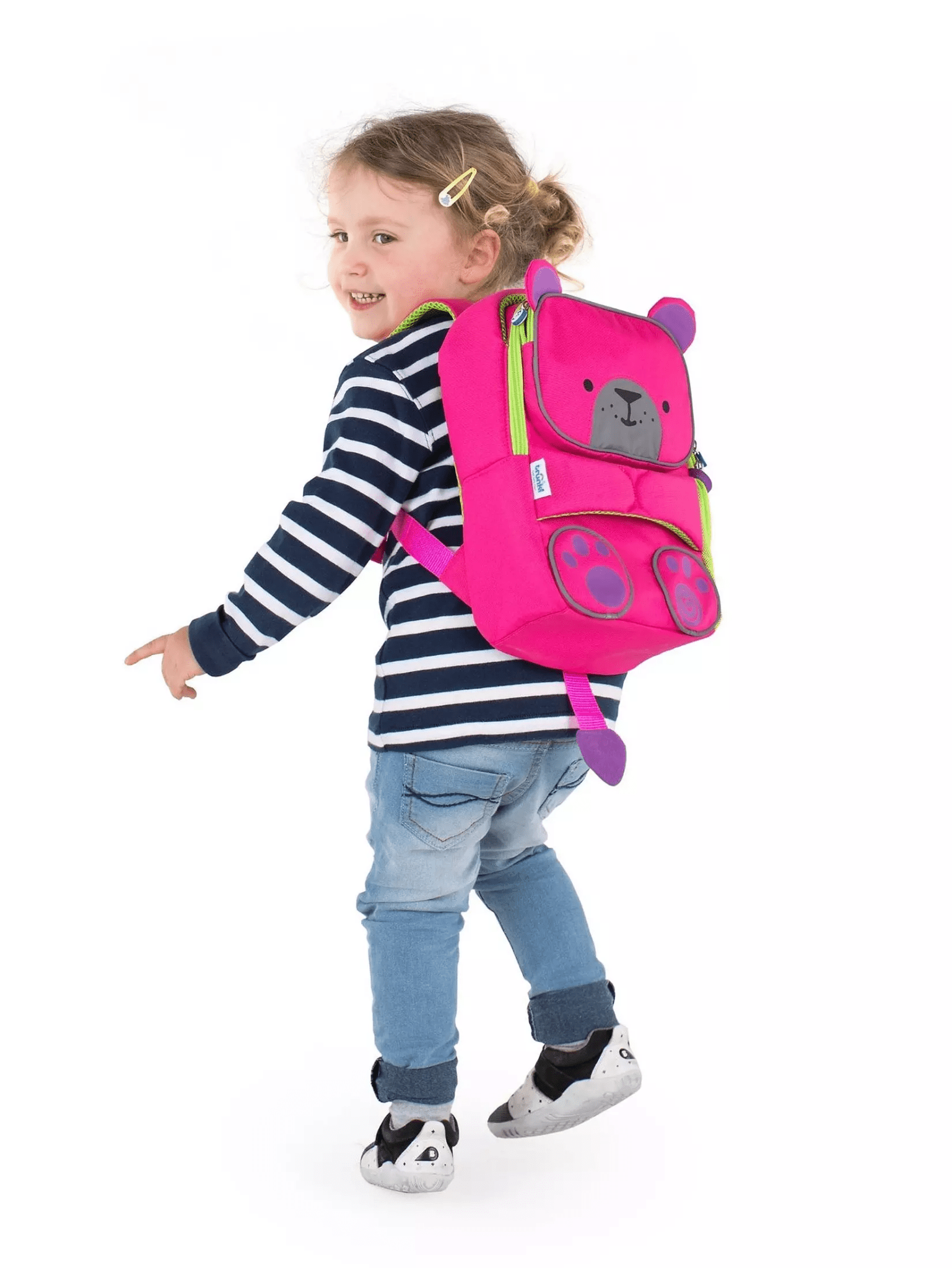 Trunki Toddler Backpack - Betsy Pink: High Visibility Pre - School Rucksack 27cm - Marah Kids