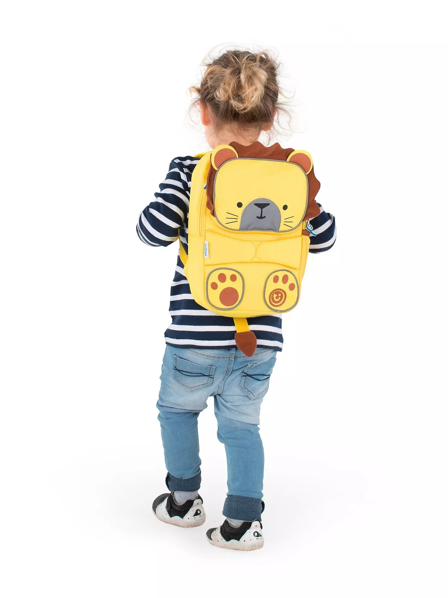 Trunki Toddler Backpack - Leeroy Lion: High Visibility Pre-School Rucksack, Yellow
